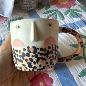 ANTHROPOLOGIE FOTINI TIKKOU FACE MUG